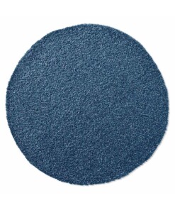 Hochflor Teppich Rund Spectrum - Blau - overzicht boven