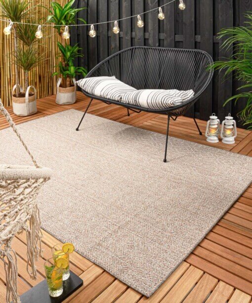 Outdoor Teppich Aztec Dreams - Altrosa - sfeer