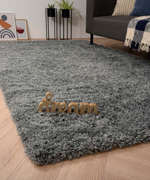 Hochflor Teppich Cozy Shaggy - Grau