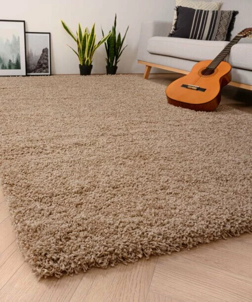 Hochflor Teppich Shaggy Grand - Beige