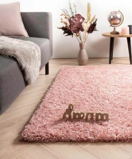 Hochflor Teppich - Cozy Shaggy - Rosa - sfeer