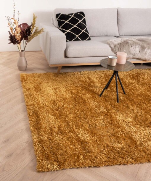 Hochflor Teppich Posh - Gold - sfeer