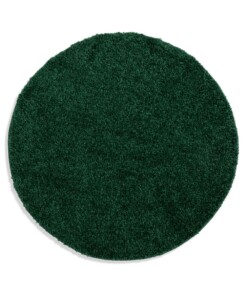 Hochflor Teppich Rund Shaggy Trend - Smaragdgrün - overzicht boven