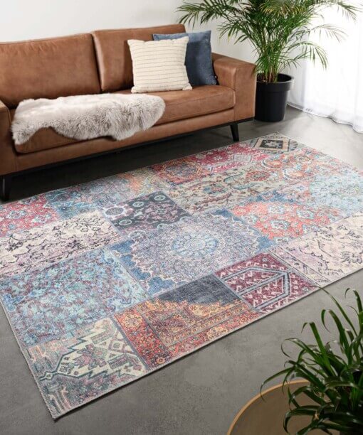 Patchwork Teppich - Fade Dreamer Bunt - sfeer