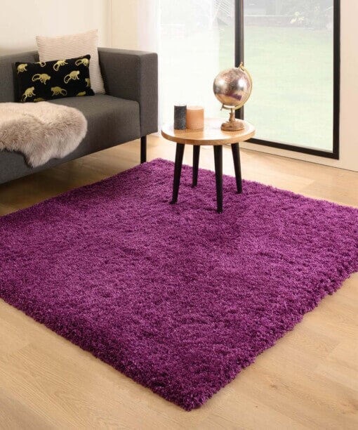 Teppich Quadratisch Hochflor - Cozy Shaggy Lila