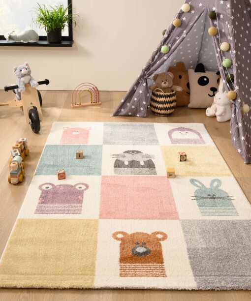 Teppich Babyzimmer Kariert - Dreams Bunt