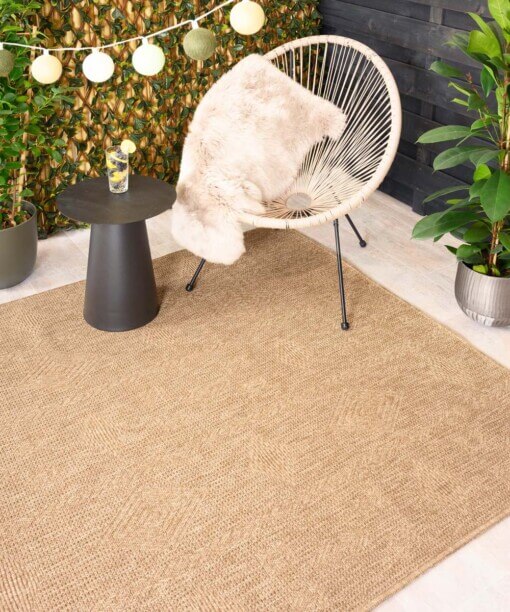 Outdoor Teppich Jute Optik - Boho Bliss Beige