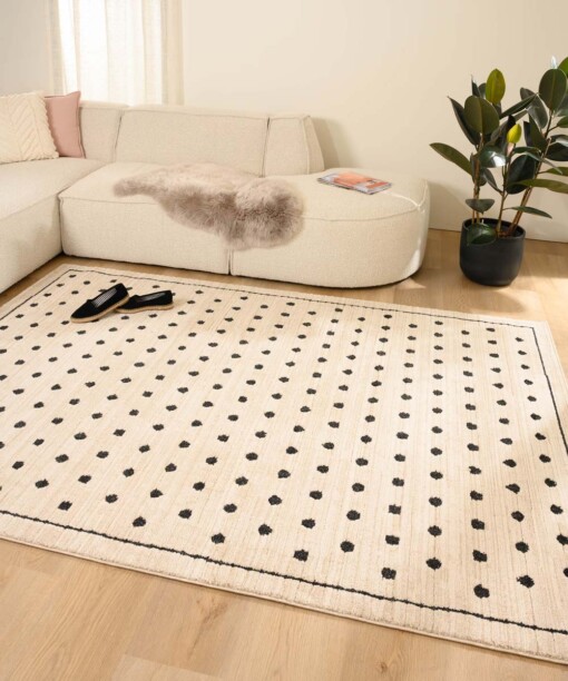 Teppich Punkte - Fancy Dots Creme