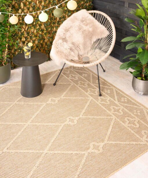 Boho Outdoor Teppich - Retreat Beige