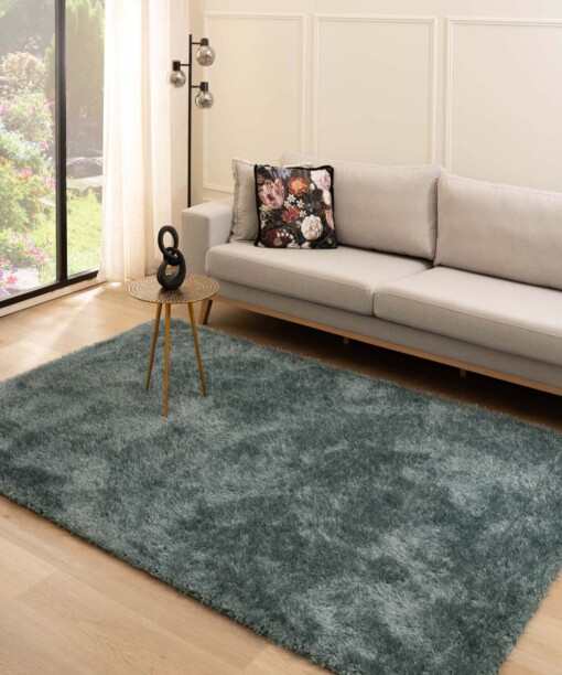 Hochflor Teppich - Posh Velours Blau