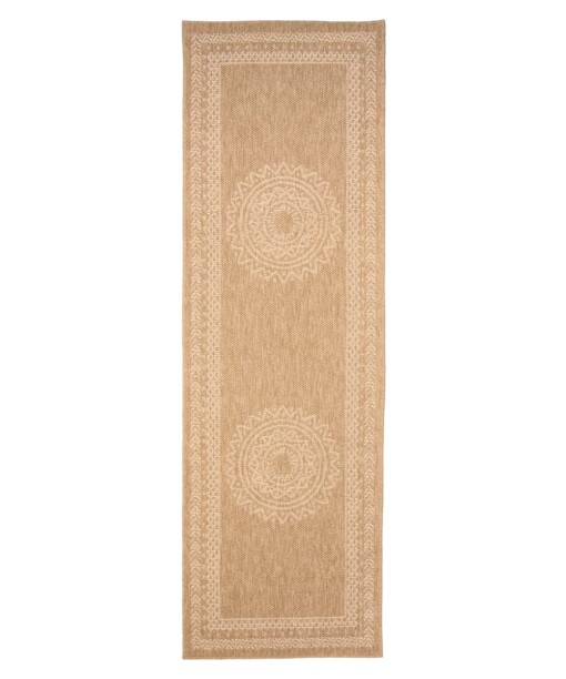 Balkonteppich Jute Optik - Boho Mandala Beige/Weiß - overzicht