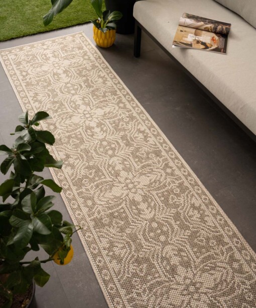 Balkonteppich Sunny Oriental - Creme/Beige - sfeer