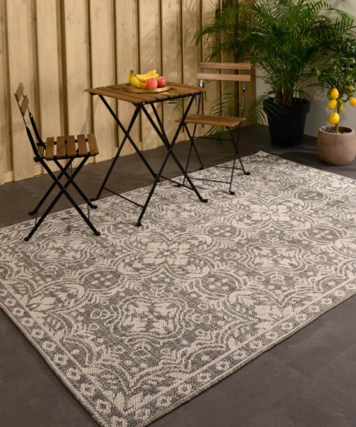 Outdoor Teppich Sunny Oriental - Grau - sfeer