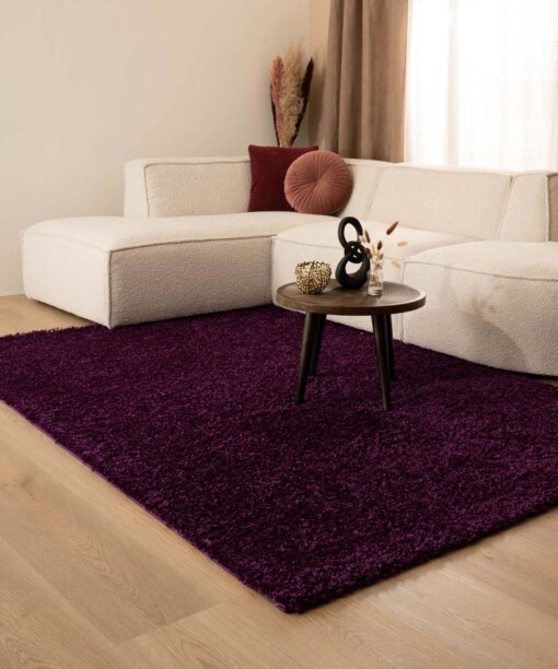 Hochflor Teppich Shaggy Trend - Lila - sfeer