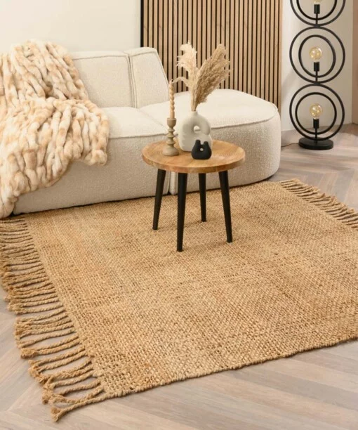 Jute Teppich Quadratisch - Chunky Natural