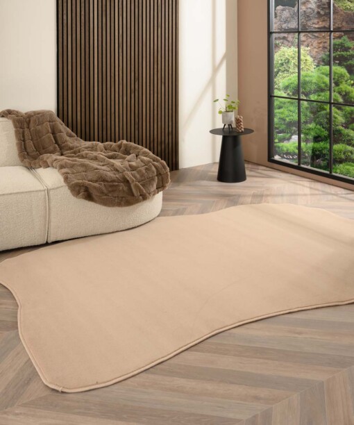 Teppich organische Form - Ease Flow Beige