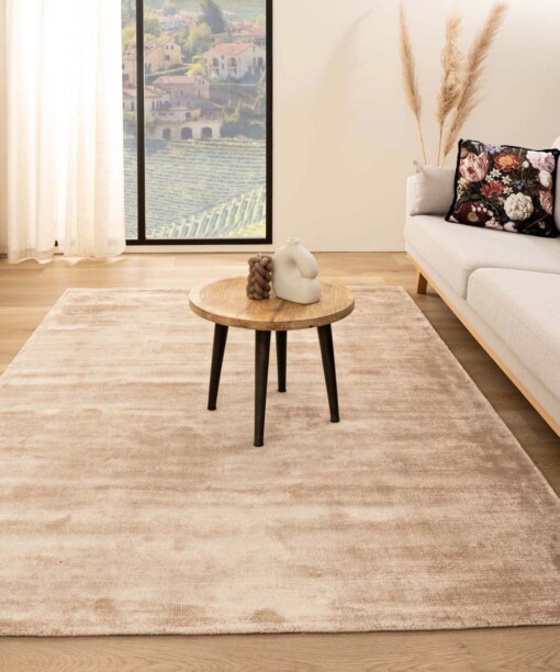 Viskose Teppich - Glamour Beige - sfeer