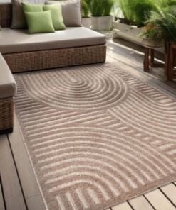 Outdoor Teppich - Reza Beige - sfeer