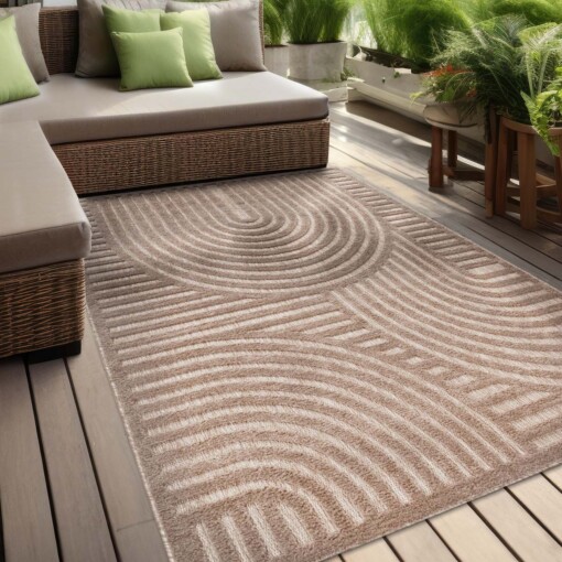 Outdoor Teppich - Reza Beige - sfeer