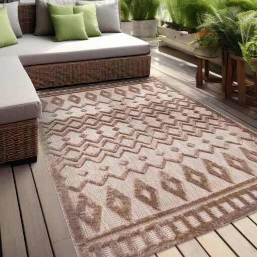 Outdoor Teppich - Nore Beige - sfeer