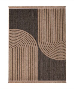 Outdoor Teppich Jute Optik - Tides Beige - overzicht schuin