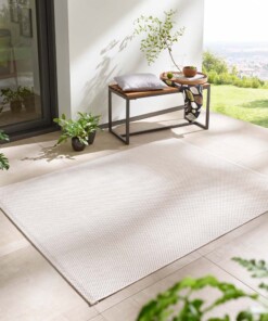 Outdoor Teppich - Elara Creme - sfeer