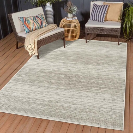 Outdoor Teppich - Suvi Beige/Grau - sfeer