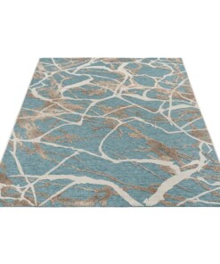 Outdoor Teppich - Marble Blau - overzicht