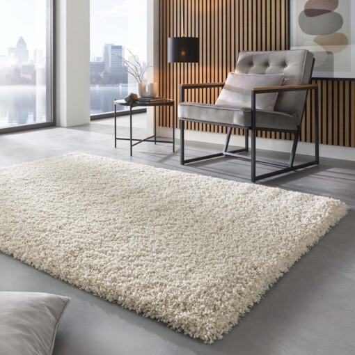 Hochflor Teppich - Shaggy Prime Creme - sfeer