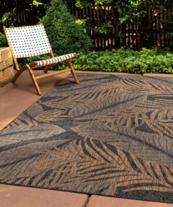 Outdoor Teppich Jute Optik - Borealis Schwarz/Beige - sfeer