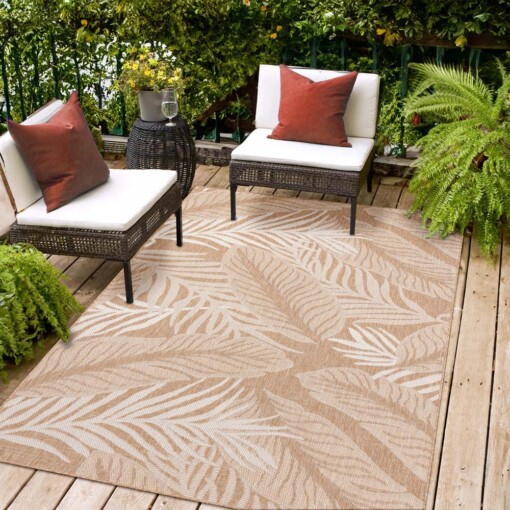 Outdoor Teppich Jute Optik - Borealis Beige/Creme - sfeer