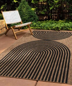 Outdoor Teppich Jute Optik - Serenity Beige/Schwarz - sfeer