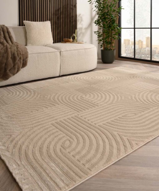 Teppich Skandinavisch - Serene Vidda Beige - sfeer